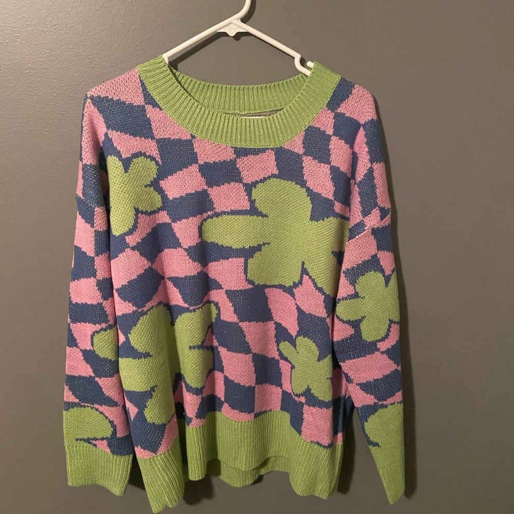 multi colored sweater